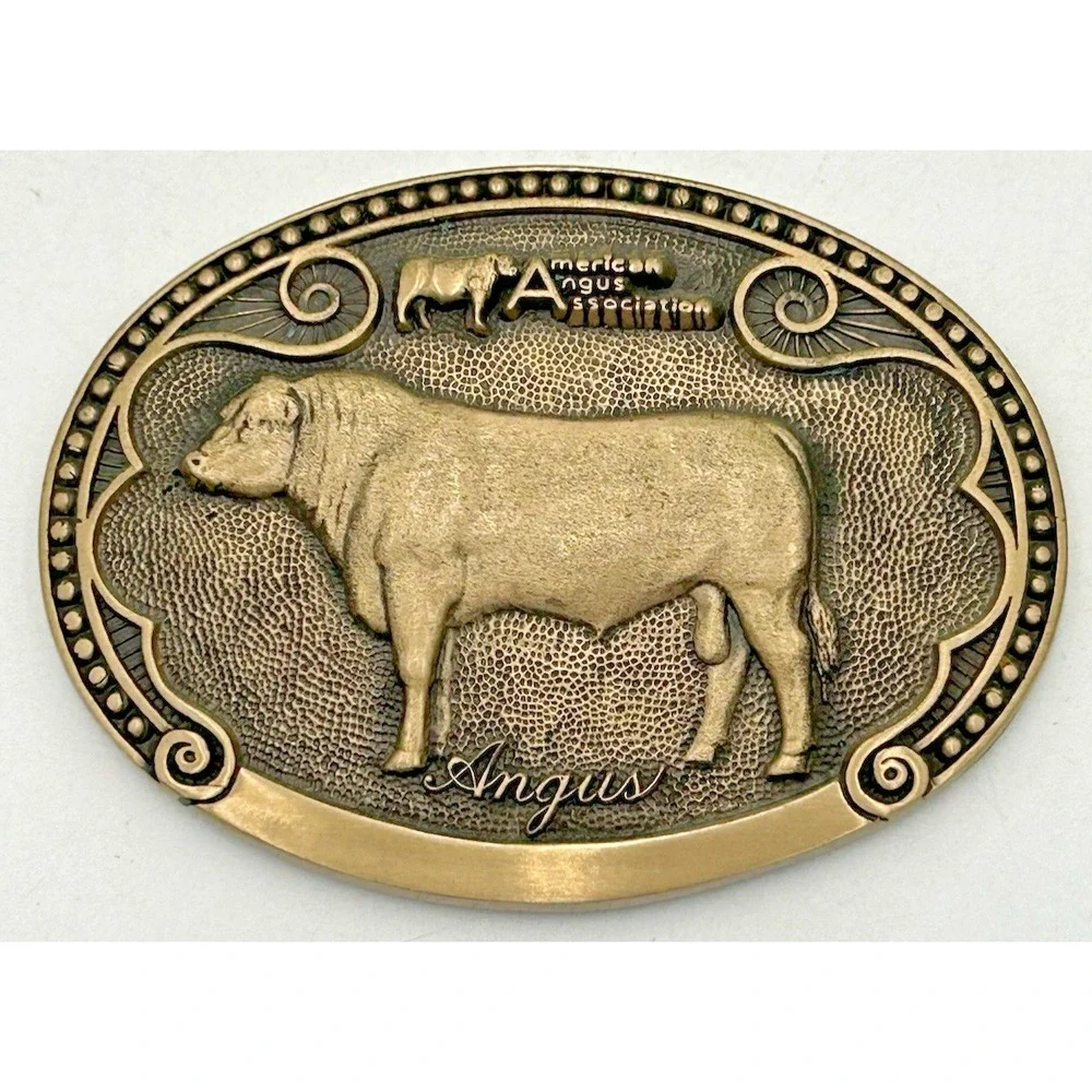 TONY LAMA Angus Bull Cow Sire Belt Buckle Cattle Breed Series FIRST Edition